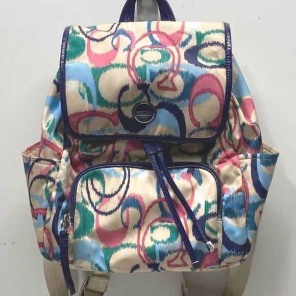 Coach Ikat Multicolor Signature Backpack - Picture 1 of 3